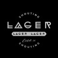 Lager Lager Lager T-Shirt / Black / Organic Cotton