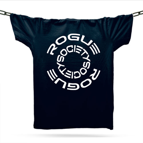 Rogue Society Spiral T-Shirt / Navy / Organic Cotton